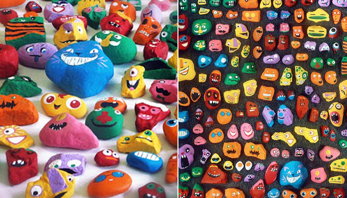 Az apa és hat gyermeke egy éven át 1000 követ festett be egy játék kedvéért Az apa és hat gyermeke egy éven át 1000 követ festett be egy játék kedvéért