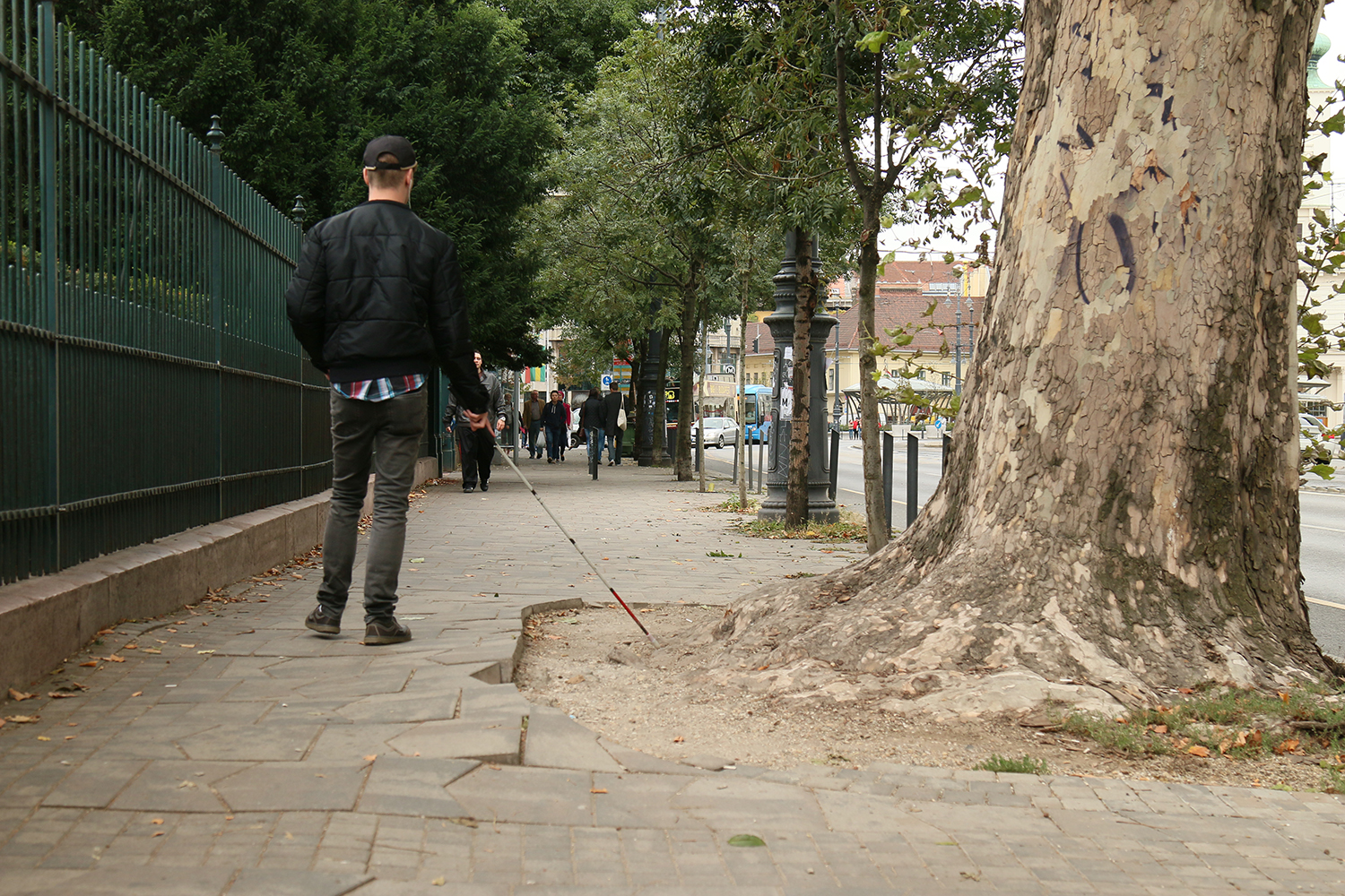 A vak ember számára Budapest egy elkeserítő akadálypálya