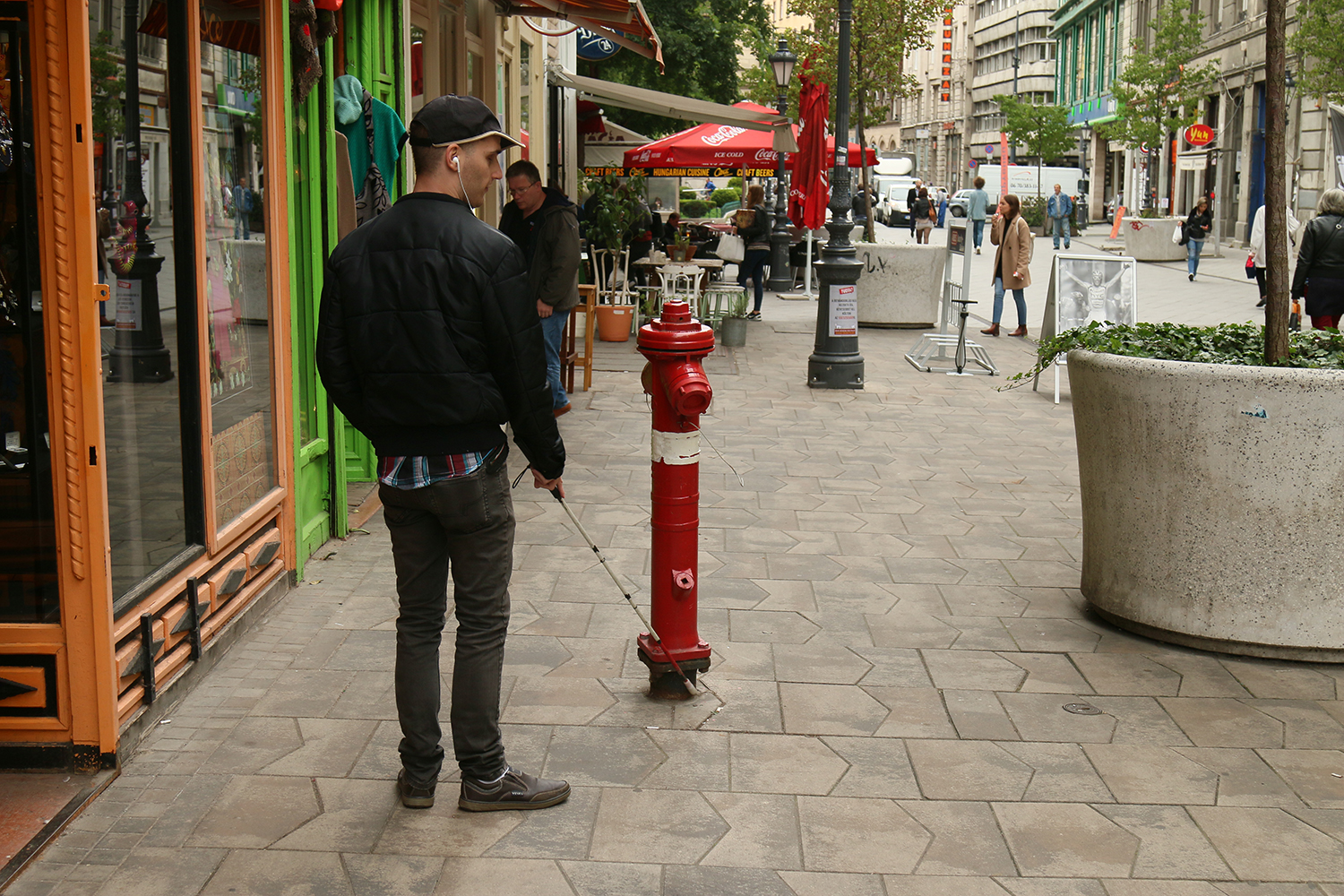 A vak ember számára Budapest egy elkeserítő akadálypálya
