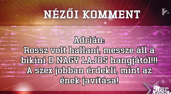 Visszavágtak a kommentelőknek a Star Academysek