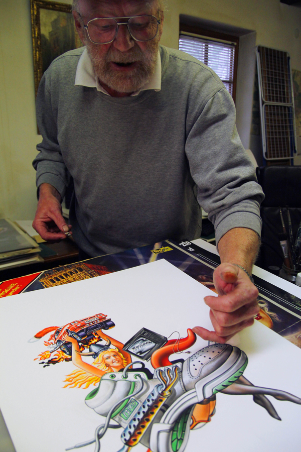 Ez a plakát egy német közönségfilmhez készült, graffiti-stílusban (Fotó: Badits Marcell/Plakátfiú)