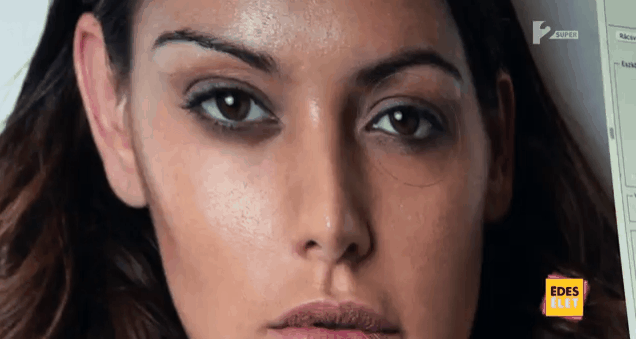 Kulcsár Edina erősen retusált képe ijesztő