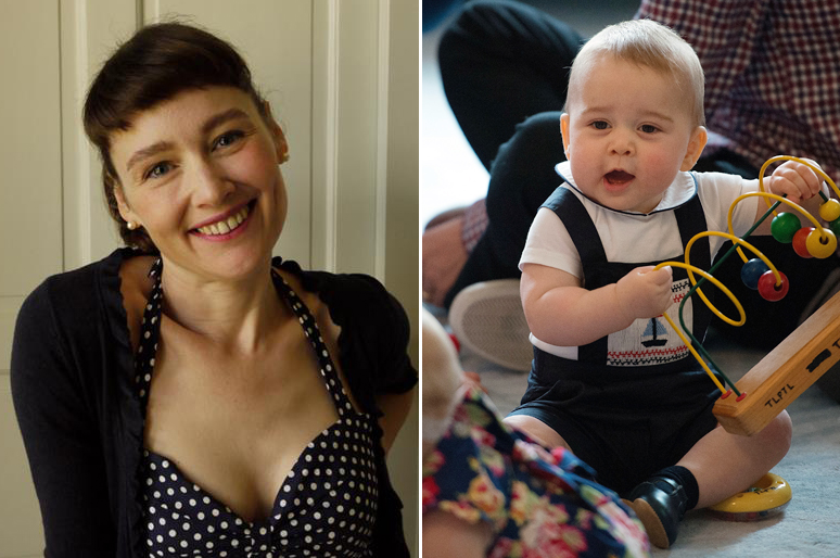 Rachel Riley divattervező és György herceg a hajós nadrágban (Fotó: Marty Melville/AFP) Rachel Riley divattervező és György herceg a hajós nadrágban (Fotó: Marty Melville/AFP)