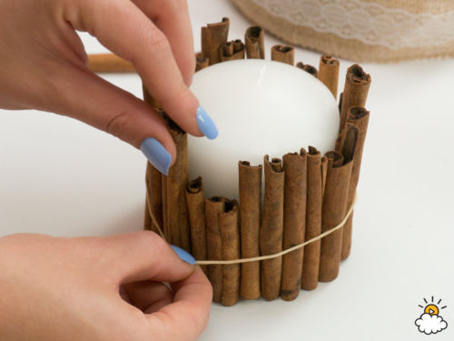 DIY: mutatós gyertya fahéjrudakkal körbevéve DIY: mutatós gyertya fahéjrudakkal körbevéve