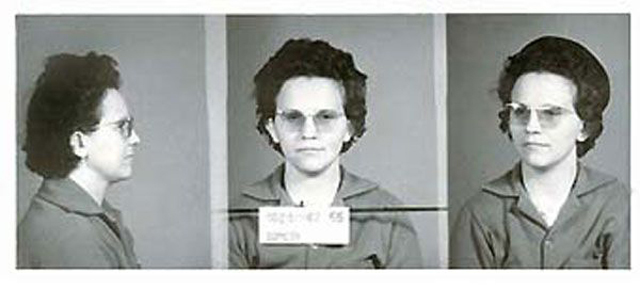 Korabeli rendőrségi fotósorozat Repülős Giziről