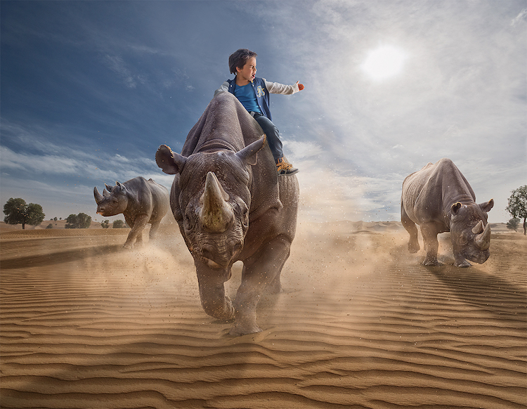 Fantasztikus kalandokba photoshoppolja kisfiát az apuka