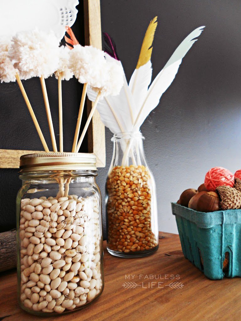 Szuper őszi asztaldíszek befőttes üvegből