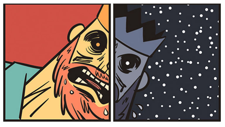 Edward király, angol király a Wales-i Bárdokból készült képregényben