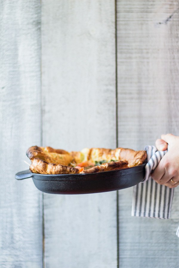 Palacsinta sós verzióban lazaccal és újhagymával