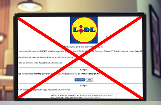 A Lidl és a Penny nevében vernek át a csalók