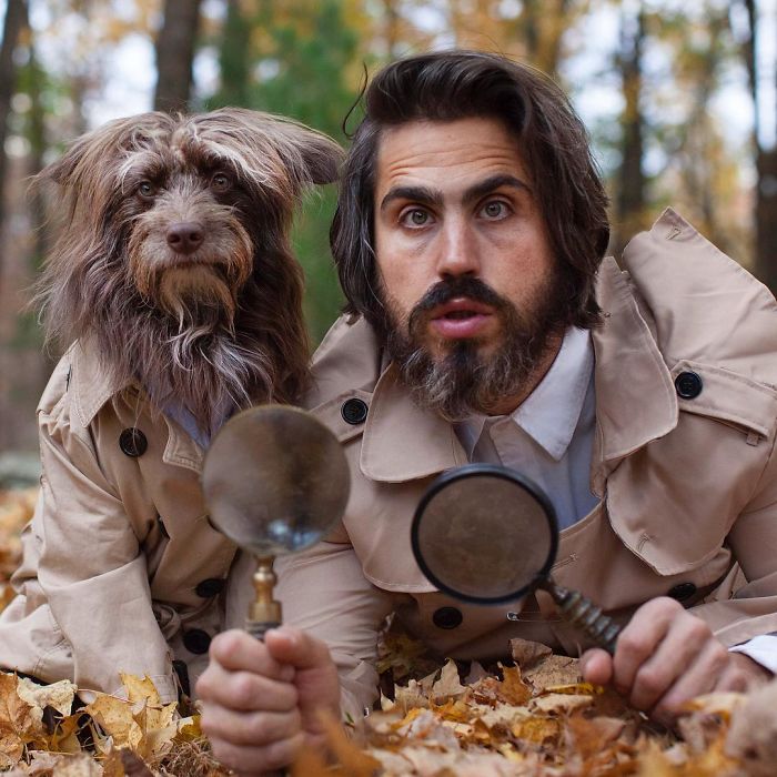 Ez a pasi mindig összeöltözik kutyusával, és ennél semmi nem lehet jobb Ez a pasi mindig összeöltözik kutyusával, és ennél semmi nem lehet jobb