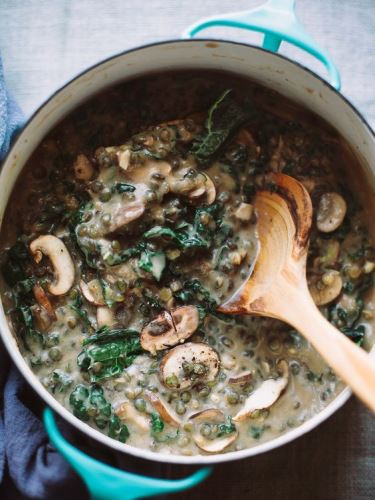 Készíts gombás lencsefőzeléket szilveszterre