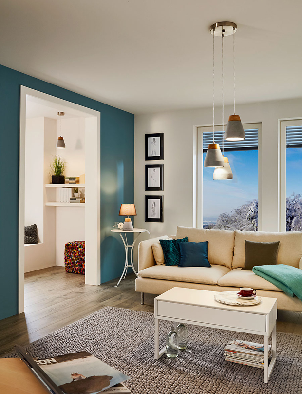 Beton és fa - az új design lámpa őrület