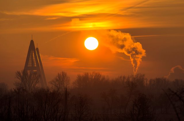 Napkelte a Megyeri hídnál