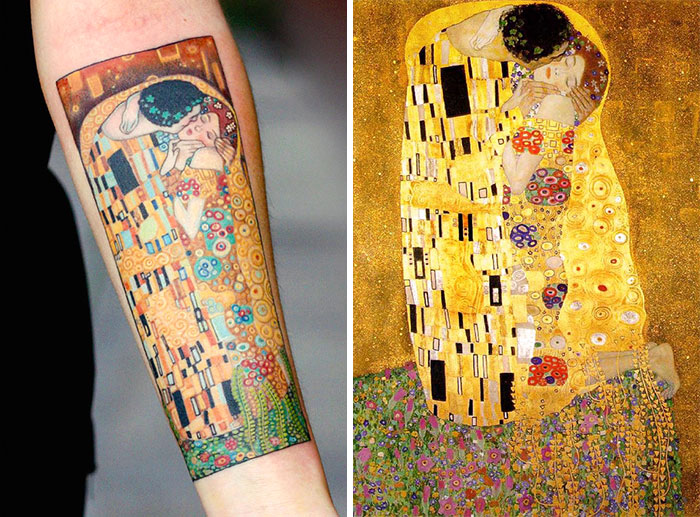 Ezek a mesteri Gustav Klimt ihlette tetoválások valóságos remekművek Ezek a mesteri Gustav Klimt ihlette tetoválások valóságos remekművek