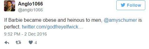 Túlsúlya miatt alázzák Amy Schumert, akit a Barbie filmre kértek fel Túlsúlya miatt alázzák Amy Schumert, akit a Barbie filmre kértek fel