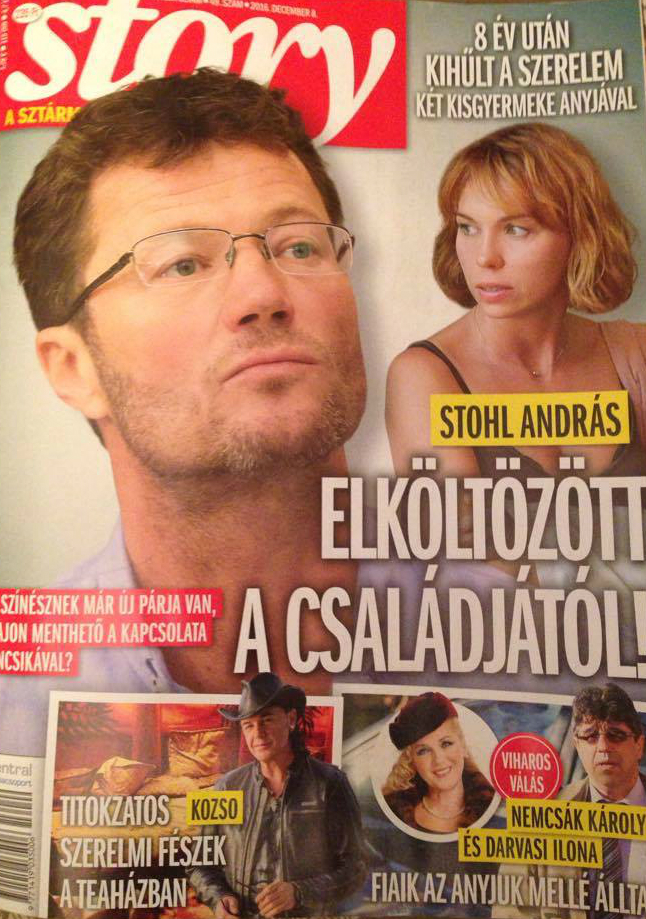 Stohl András elhagyta a családját és újra szerelmes