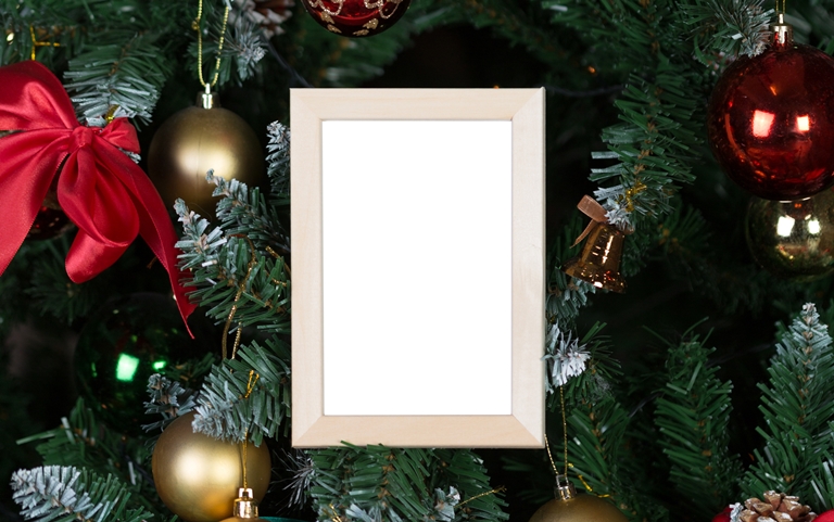 10 perc és kész - egyedi karácsonyi fotókeret