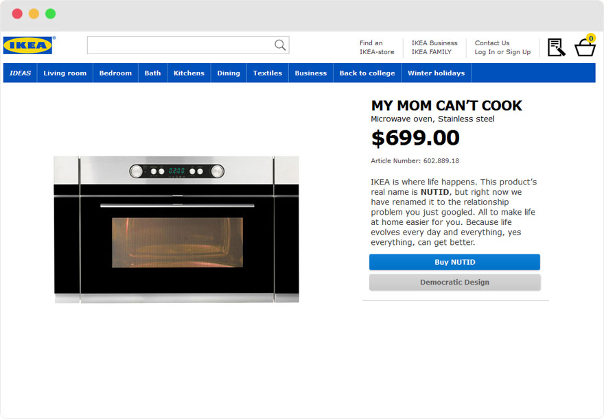 Zseniálisan nevezte át termékeit az IKEA Zseniálisan nevezte át termékeit az IKEA