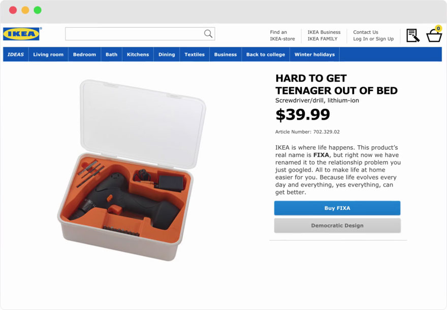 Zseniálisan nevezte át termékeit az IKEA Zseniálisan nevezte át termékeit az IKEA