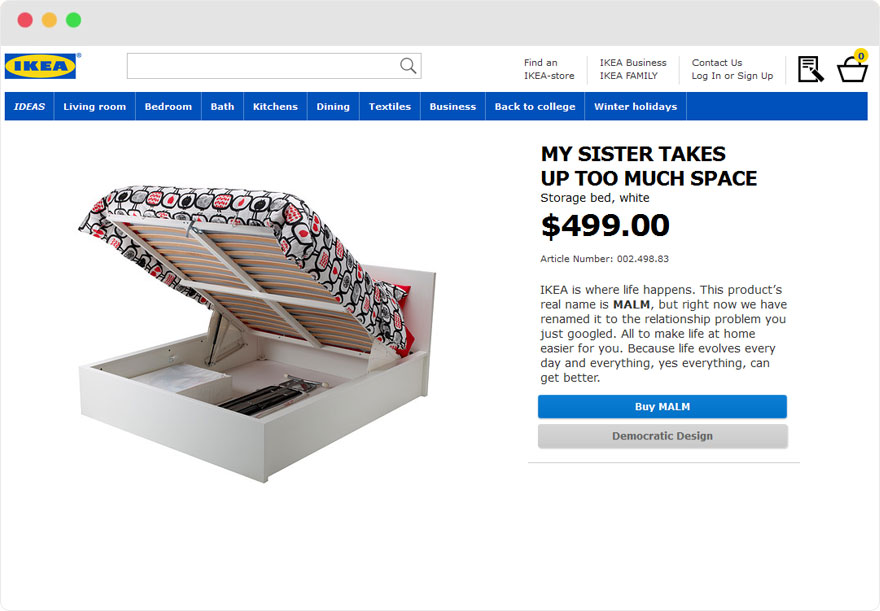 Zseniálisan nevezte át termékeit az IKEA Zseniálisan nevezte át termékeit az IKEA