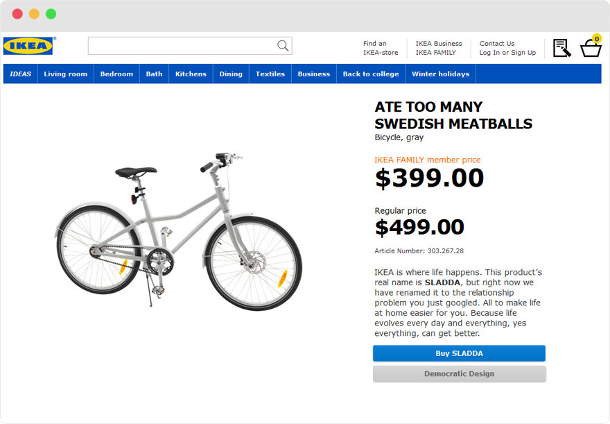 Zseniálisan nevezte át termékeit az IKEA Zseniálisan nevezte át termékeit az IKEA