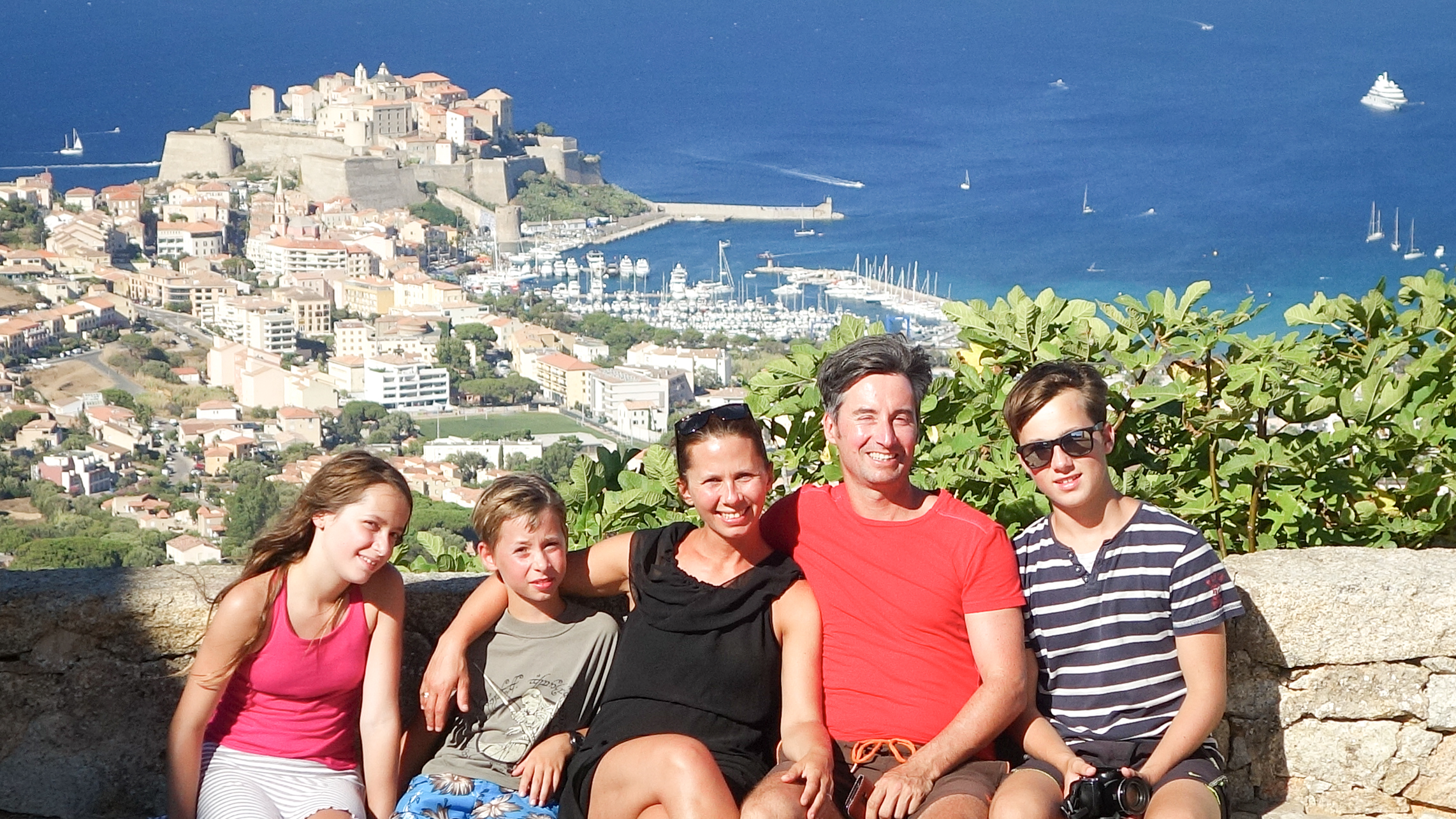 Draskóczy Eszter a családjával