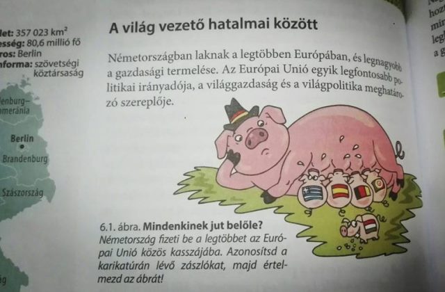 Magyarország nem csüng a német csöcsön - a nyolcadikos tankönyv szerint