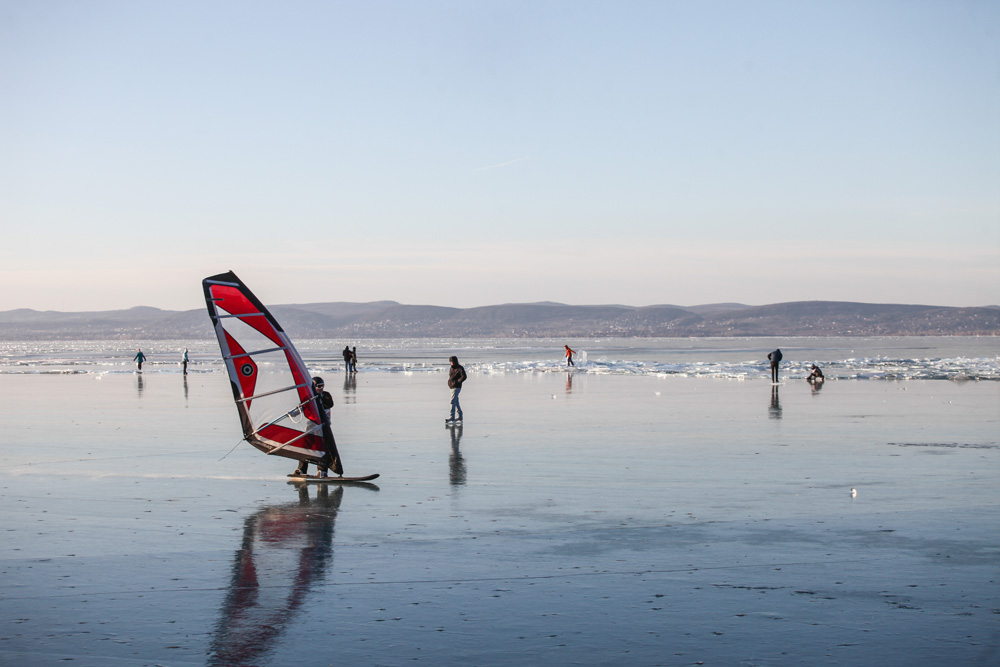 Befagyott Balaton