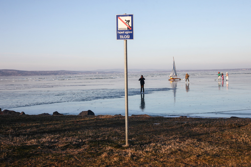 Befagyott Balaton