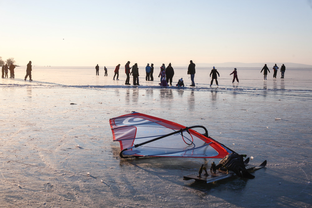 Befagyott Balaton