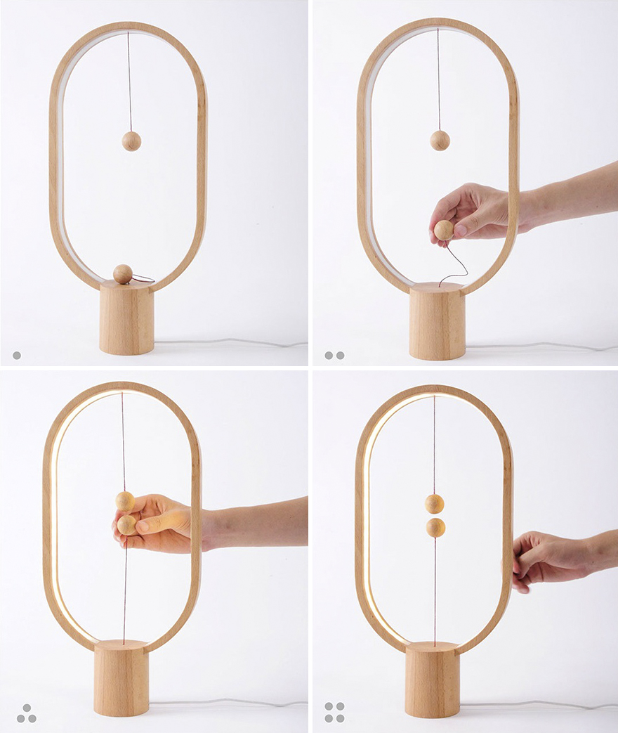 Vagány, minimalista lámpa lebegő kapcsolóval Vagány, minimalista lámpa lebegő kapcsolóval