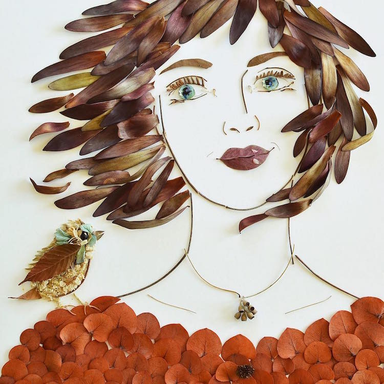 Virágokból alkot csodás képeket a művész - fotók Virágokból alkot csodás képeket a művész - fotók