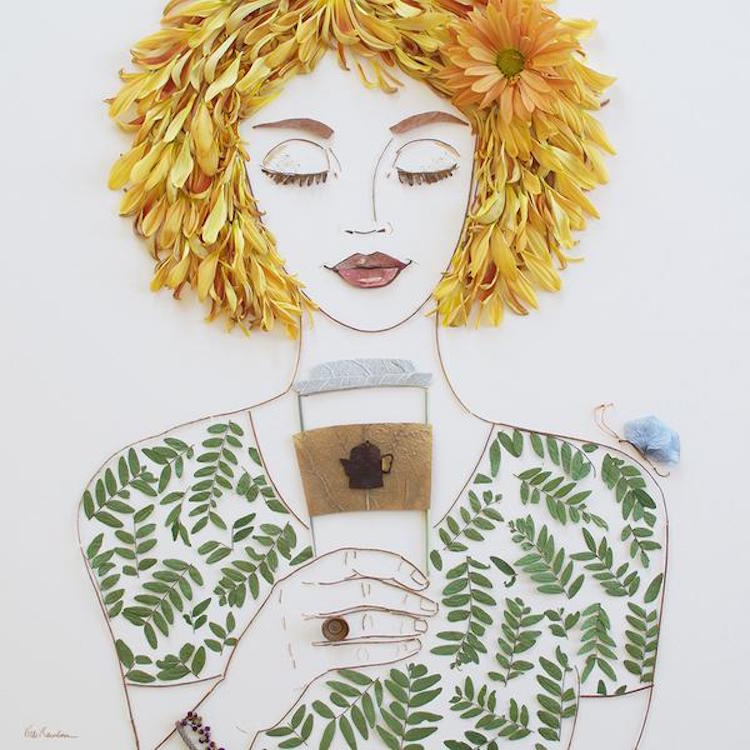 Virágokból alkot csodás képeket a művész - fotók