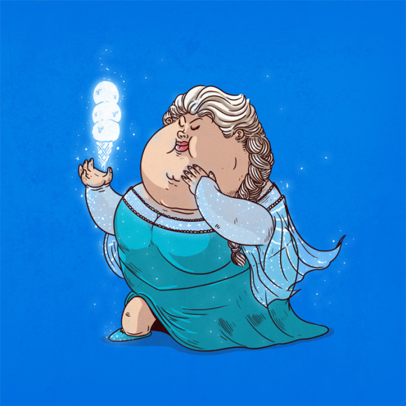 Ilyenek lennének a rajzfilmfigurák egy kis felesleggel - cuki rajzok