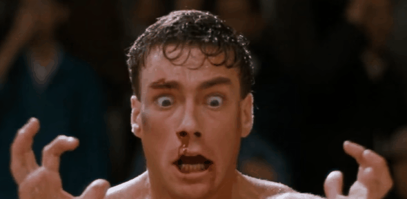 Vajna Tímea Jean-Claude Van Damme-mal domborít