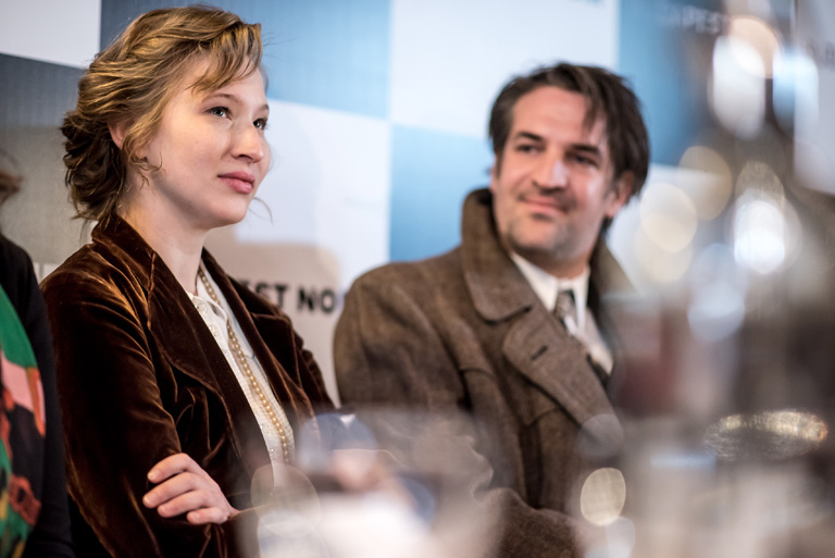 Tenki Réka a Budapest Noir sajtótájékoztatóján (Fotó: Neményi Márton)