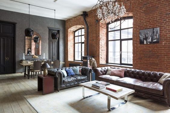 Loft lakások modern stílusban