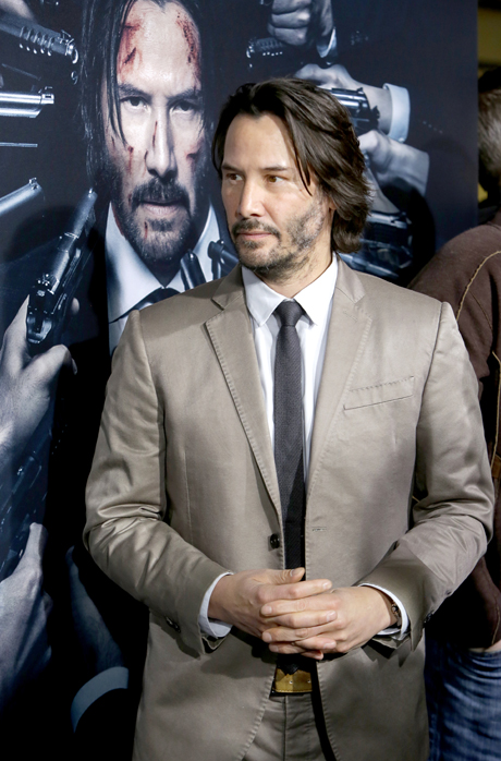 Keanu a John Wick díszbemutatóján