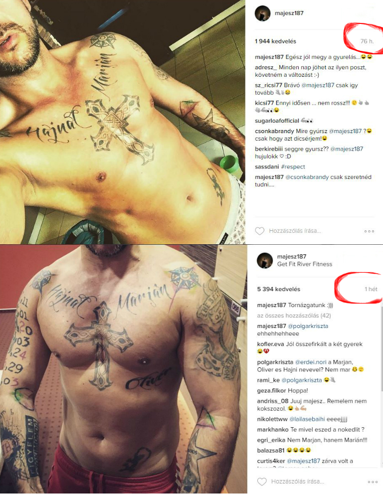 Majka szépen kigyúrta magát