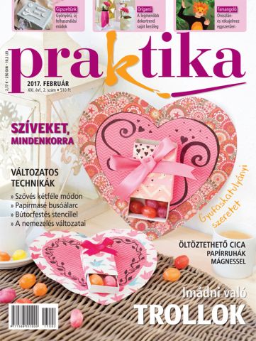 Komód stencilezett mintákkal