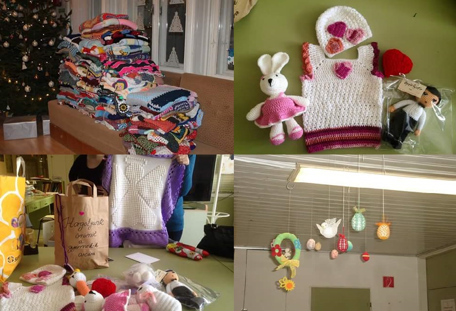 A szívüket is belehorgolják egy-egy munkába a beteg gyerekek jőtevői