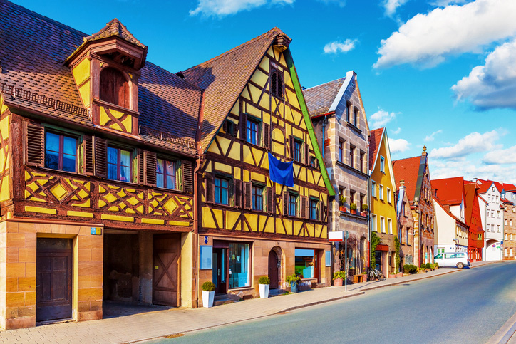 Fürth díszes utcája