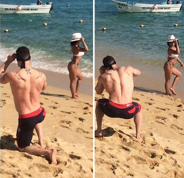 Pasik, akik mindent bevállalnak a barátnőik tökéletes fotóiért