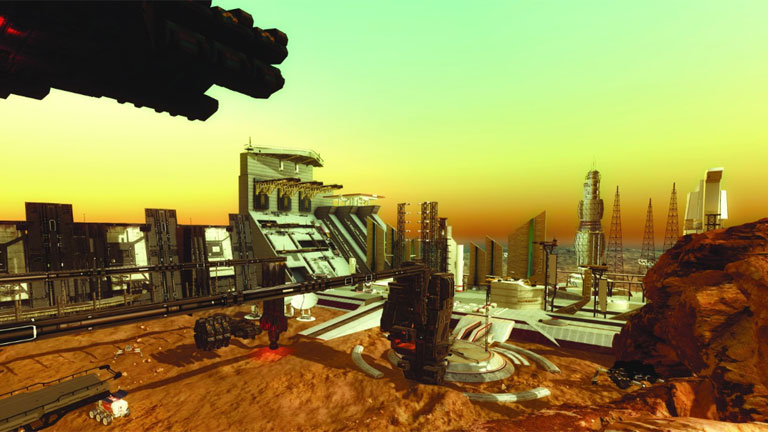 A marsi település egyik látványterve (Fotó: Dubai Media Office/Twitter)