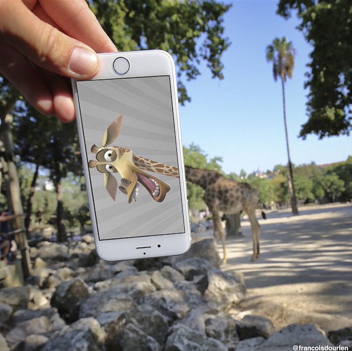 Valóságba montírozott rajzfilm-világ - mókás fotók Valóságba montírozott rajzfilm-világ - mókás fotók