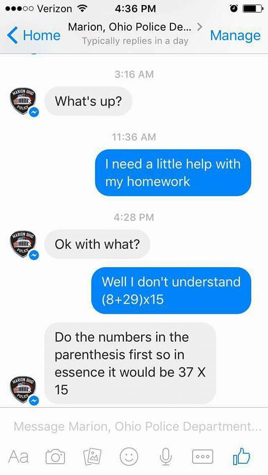 A rendőrség segített az ötödikes kislány házi feladatában