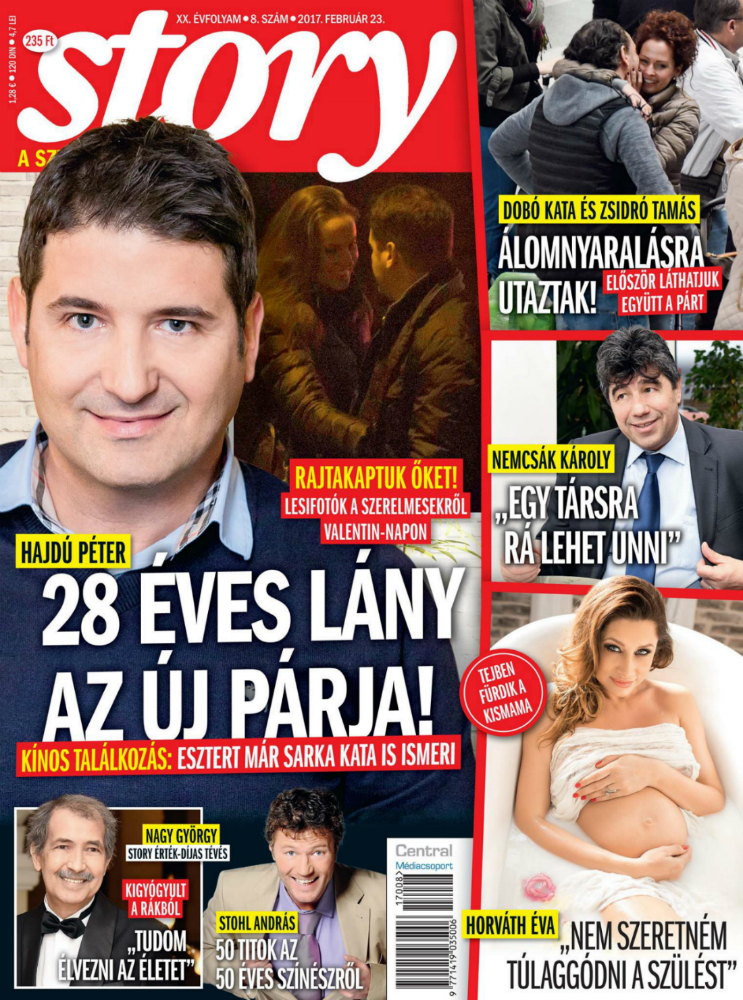 Első közös kép Hajdú Péterről és barátnőjéről, Eszterről Első közös kép Hajdú Péterről és barátnőjéről, Eszterről