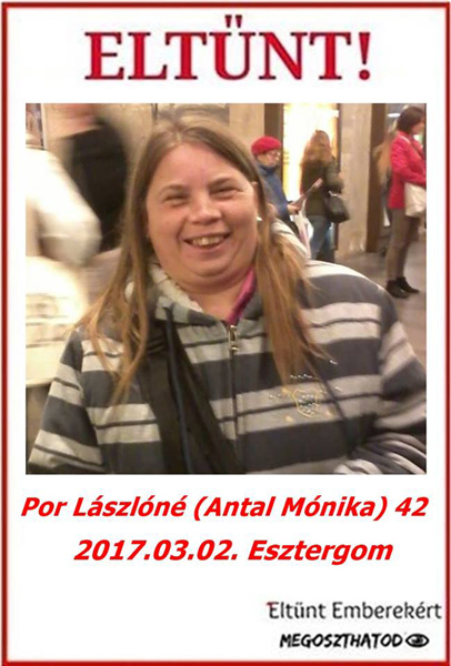 Napok óta nem találják az öngyilkos hajlamú Mónikát