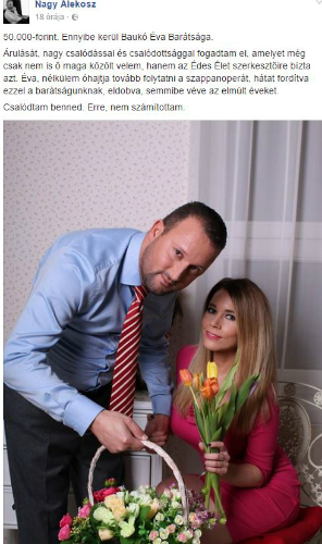 Baukó Éva: én Alekosztól egy bocsánatot várok Baukó Éva: én Alekosztól egy bocsánatot várok